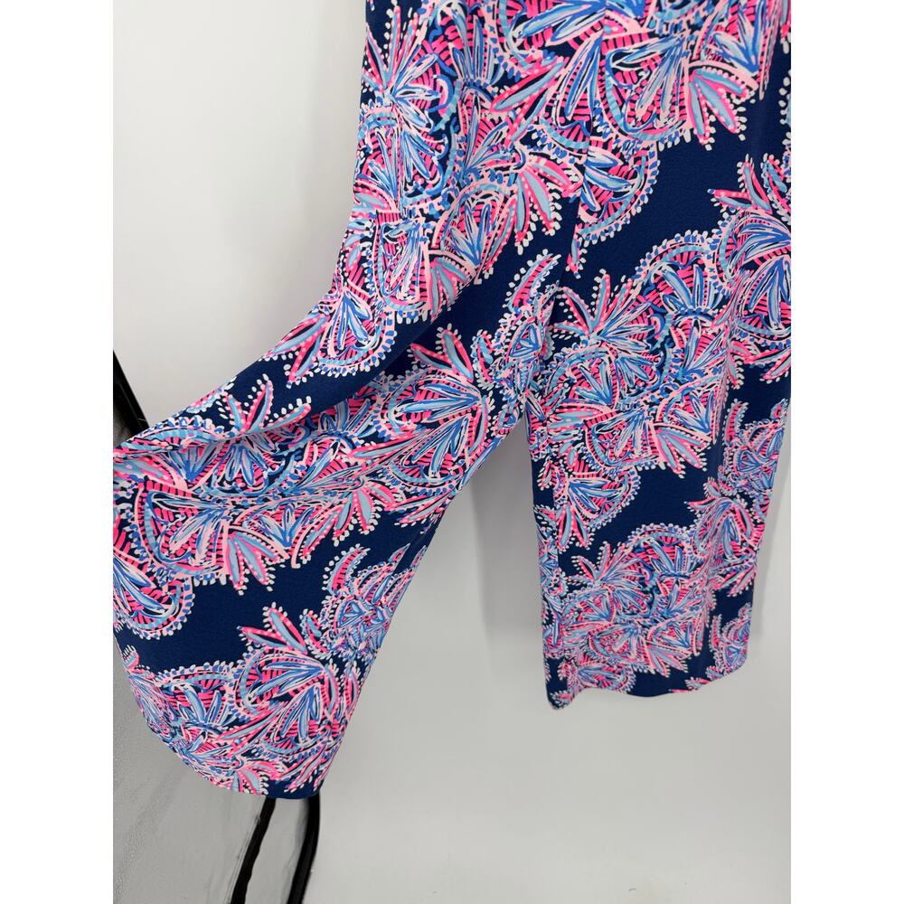 Lilly Pulitzer Womens Oyster bay Sandra Jumpsuit Size M Tropical Vacation - Picture 5 of 13